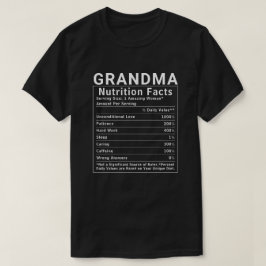 おもしろおばあちゃんの栄養成分表示 母の日ギフト Tシャツ