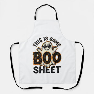 おもしろおばけのシーツ ビンテージ ハロウィンTシャツ デザイン エプロン