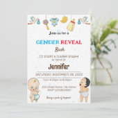 おもしろおむつパーティー招待状 招待状 (スタンド正面)