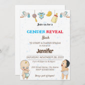 おもしろおむつパーティー招待状 招待状 (正面/裏面)