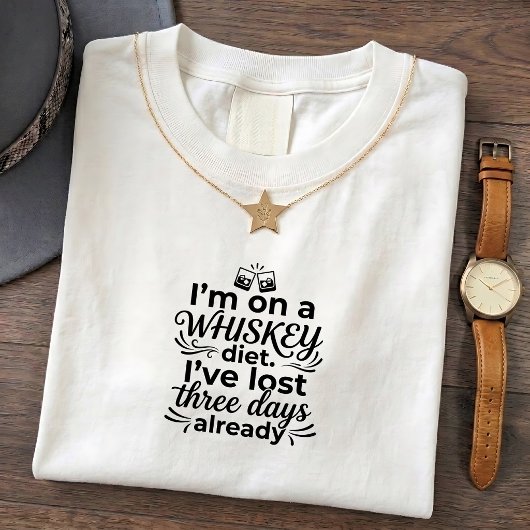 おもしろお父さんジョークウイスキーで負けたティーシャツ Tシャツ
