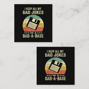おもしろお父さんジョーク集 dad-a-Base メンズ スクエア名刺