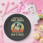 おもしろお父さんジョーク集 dad-a-Base メンズ ペーパープレート (パーティー)