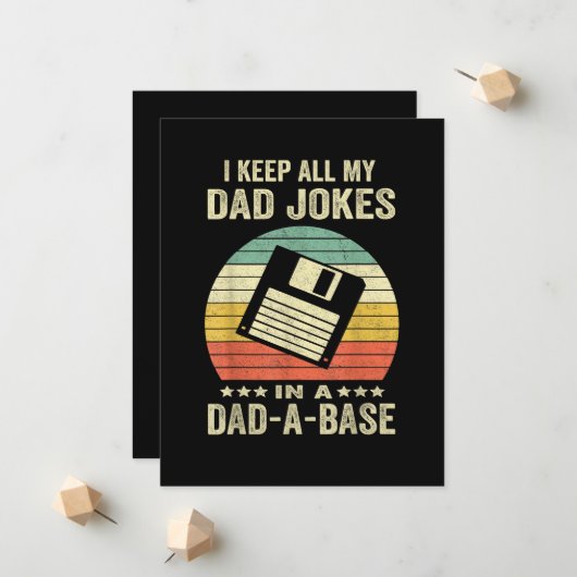 おもしろお父さんジョーク集 dad-a-Base メンズ 案内状 (正面/裏面インサイチュ)
