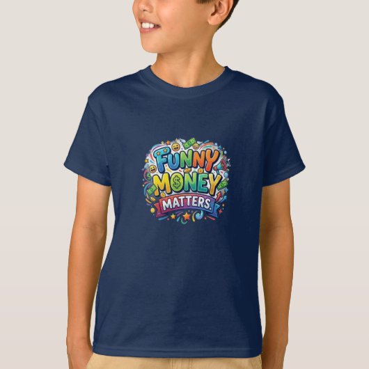 おもしろお金のはなし Tシャツ (正面)