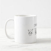おもしろくてユーモアのある猫「好きなようにする」 コーヒーマグカップ (左)