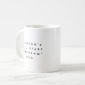 おもしろくて個性的な怠け者名言 コーヒーマグカップ (正面左)