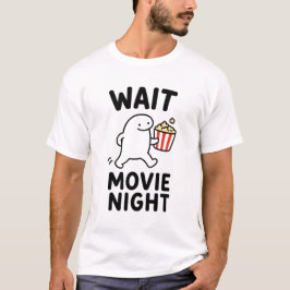 おもしろくて可愛い映画鑑賞デザイン Tシャツ