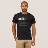 おもしろくて心温まるおじの定義 Tシャツ (正面フル)