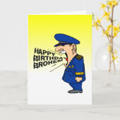 おもしろくて男らしい誕生日おめでとうメッセージ カード (黄色い花)