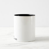 おもしろくない猫 ツートーンマグカップ (中央)