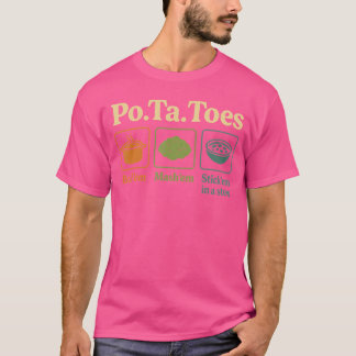 おもしろじゃがいも ポテト トーテト Tシャツ