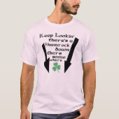おもしろアイルランド柄ロングTシャツ Tシャツ (正面)