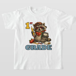おもしろイタチのハートサングラスで1年生 Tシャツ