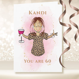 おもしろイラストで60歳を祝う カートゥーン風 カード
