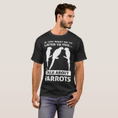 おもしろインコグッズ - インコ好きのための最高デザイン Tシャツ (正面フル)