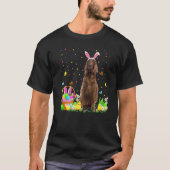 おもしろイースターエッグハンティングのアイルランドンセッター犬イースターS Tシャツ (正面)
