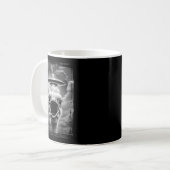 おもしろエイリアン・ターキーUFOセルカ・サンクスギビング・ミーム コーヒーマグカップ (正面左)