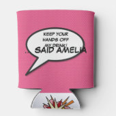 おもしろカスタマイズスピーチバブル クールピンク 缶クーラー (裏面)