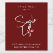 おもしろカスタムテンプレート ワインボトルラベル ワインラベル (シングルラベル)