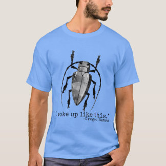 おもしろカフカ変身グレゴール虫起きたよう Tシャツ