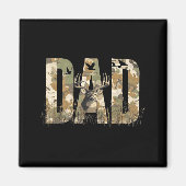 おもしろカモダッド ハンティング カモフラージュ シカ 父の日のプレゼント マグネット (正面)