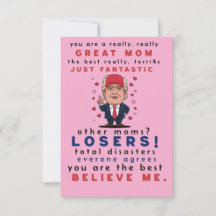 おもしろカードは娘、息子、子供から母のために。