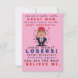 おもしろカードは娘、息子、子供から母のために。