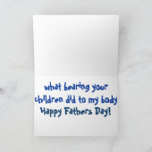 おもしろカード父の日配偶者妻が私を愛する カード (内部)