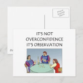 おもしろカード遊のジョーク ポストカード (正面/裏面)