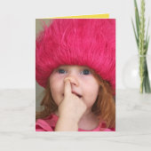 おもしろカード-この1つを選びました-カスタムなメッセージ カード (正面)