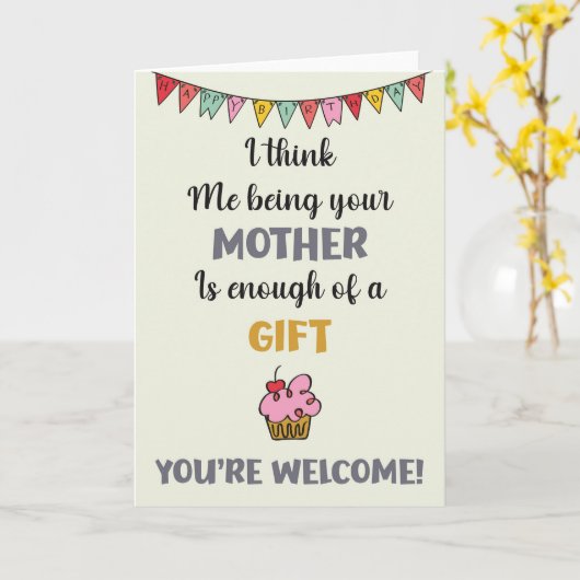 おもしろカード カード (黄色い花)