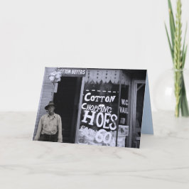 おもしろカード – コットンチョッピングホース カード