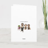 おもしろカード: Hunterまたは軍隊用 カード (裏面)