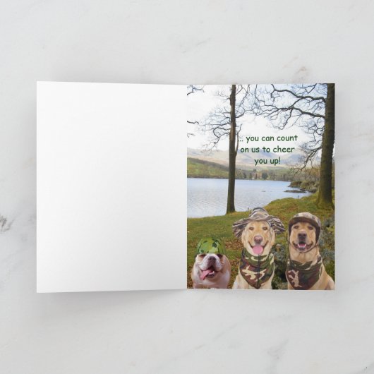 おもしろカード: Hunterまたは軍隊用 カード (内部)