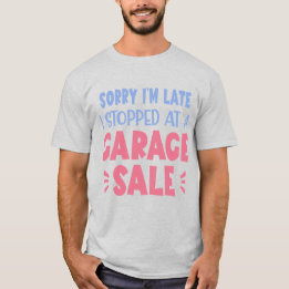 おもしろガレージセールTシャツ、ラベンダーとピンクTシャツ Tシャツ