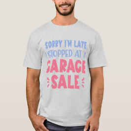 おもしろガレージセールTシャツ、ラベンダーとピンクTシャツ Tシャツ