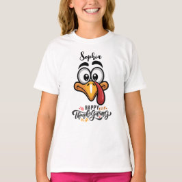おもしろガーフィーの七面鳥の顔パーソナライズカートゥーン Tシャツ