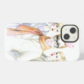 おもしろガールズ iPhone 13 ケース (裏面横)