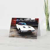 おもしろクラシックスポーツカー 父の日 カード (正面)