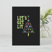 おもしろクリスマス Let's Get Lit シーズンカード (スタンド正面)