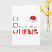 おもしろクリスマスTシャツ いい子 悪い子 頑張った ホリデー カード (黄色い花)