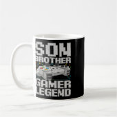 おもしろゲーマー レトロゲーム 兄弟・お兄ちゃん用 コーヒーマグカップ (左)