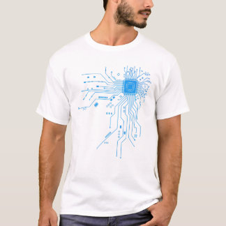 おもしろコンピューターギークPCB設計CPUチップ回路 Tシャツ