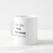 おもしろコーヒーマグ - (それは結構なことを言っている) コーヒーマグカップ (正面左)