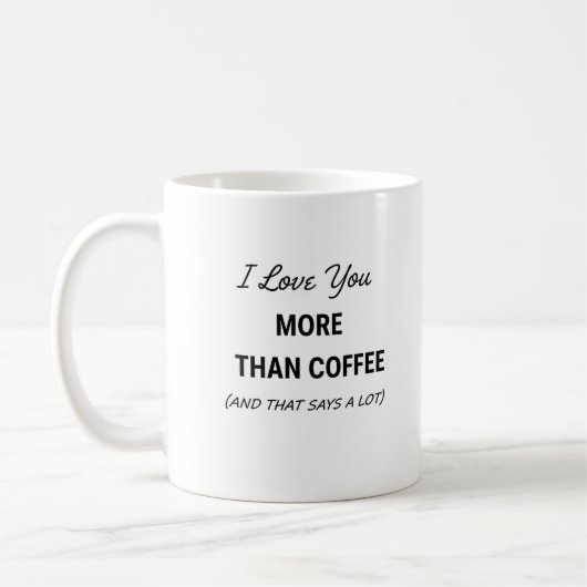 おもしろコーヒーマグ - (それは結構なことを言っている) コーヒーマグカップ (左)