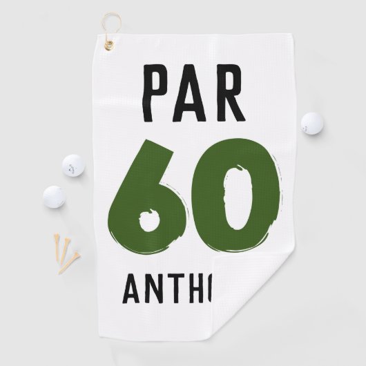 おもしろゴルファー 誕生日 60歳 おめでとう パパ ゴルフタオル (インサイチュ)