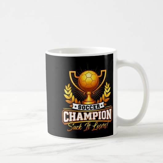 おもしろサッカー選手権トロフィー コーヒーマグカップ (右)