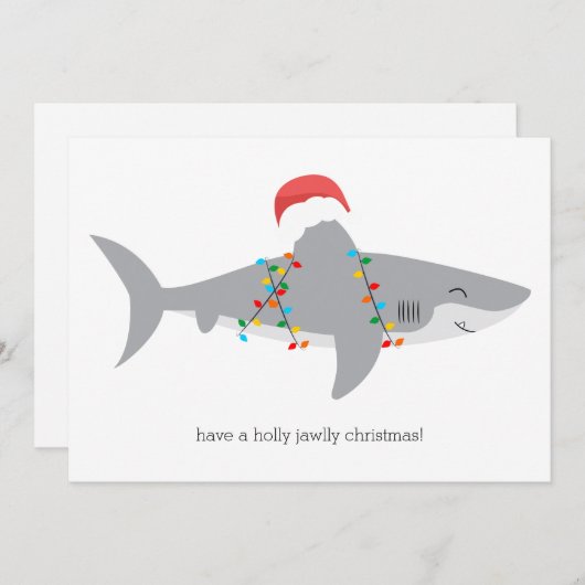 おもしろサメ シーズンカード (正面/裏面)