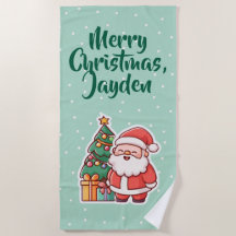 おもしろサンタの子供用クリスマスパーソナライズグッズ